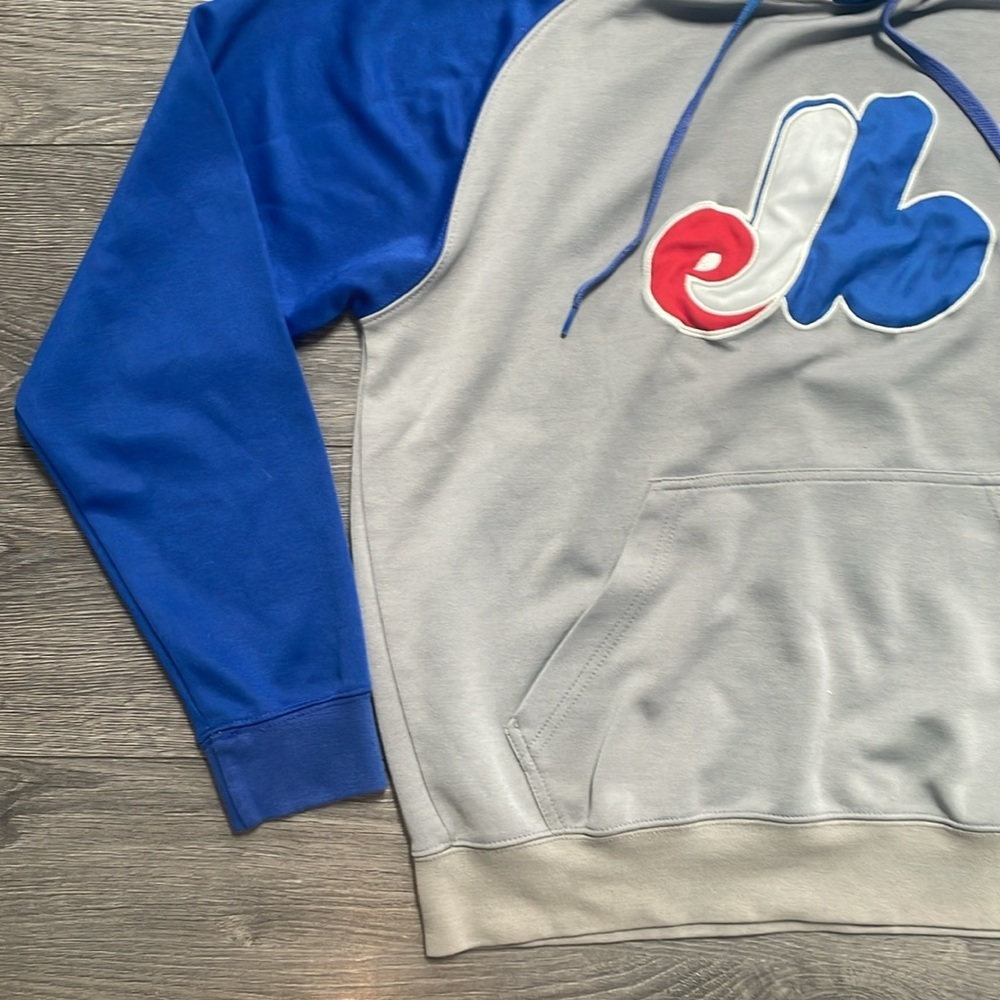 Vintage 1990s Montreal Expos Hoodie Sweater MLB Genuine Merchandise Adult - Picture 5 of 11
